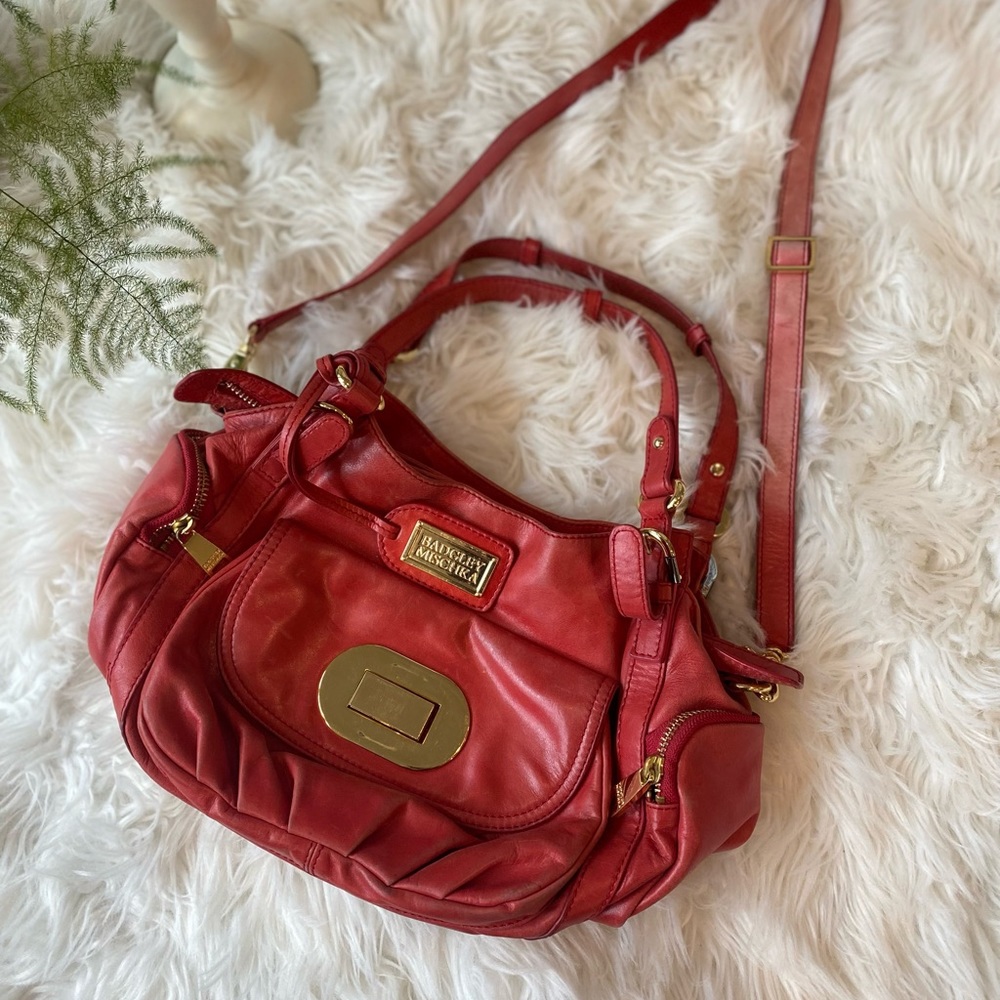 BADGLEY MISCHKA red handbag